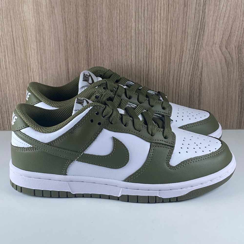 Nike Dunk Low White / Medium Olive DD1503-120 Women’s Size 5
